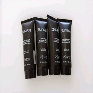 Juara Candlenut Hydrating Shower Gel Lot Of 4 Travel Size • .34 fl.oz/10ml